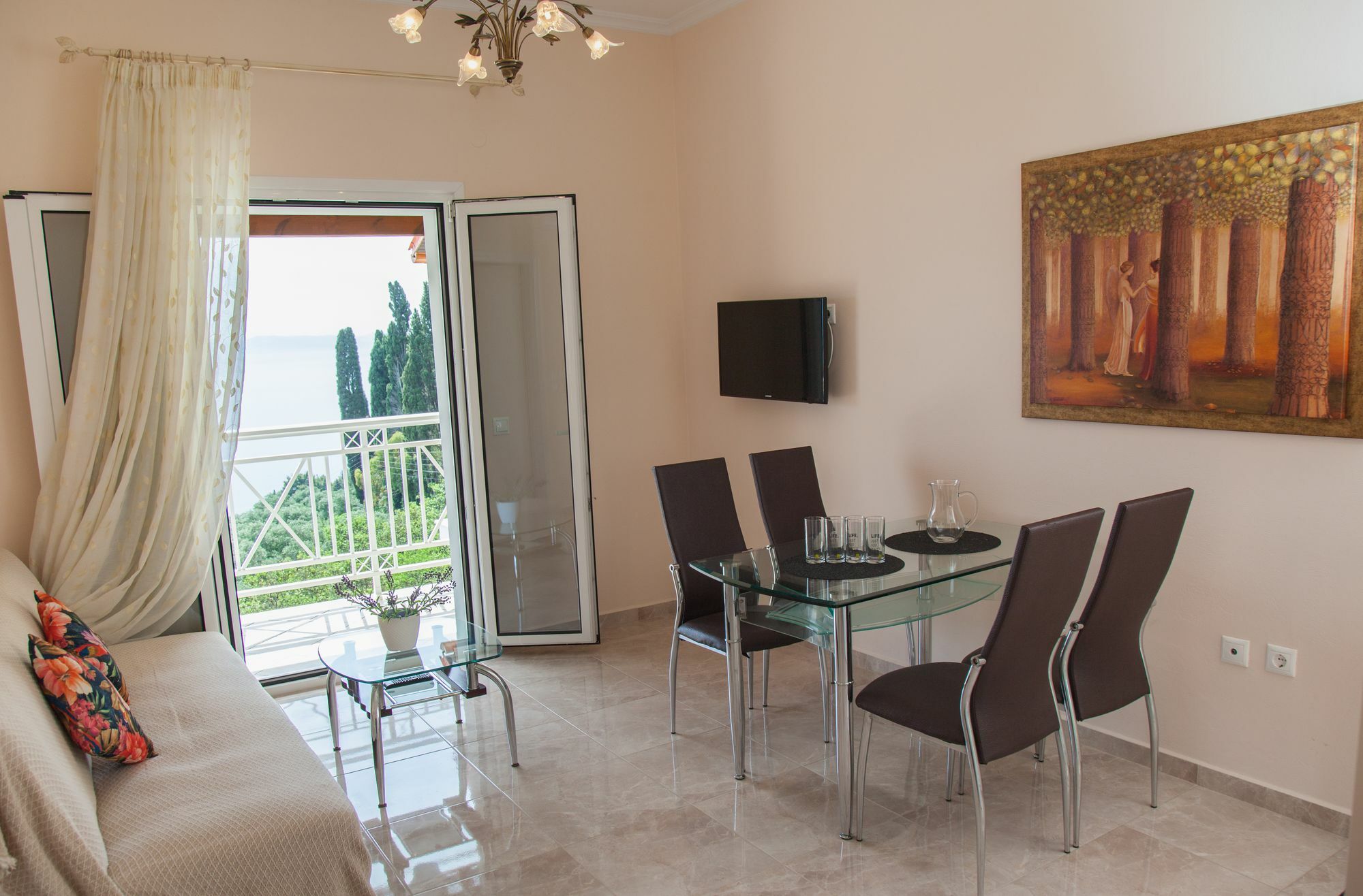 Brentanos Apartments - A - View Of Paradise Gastouri  Esterno foto